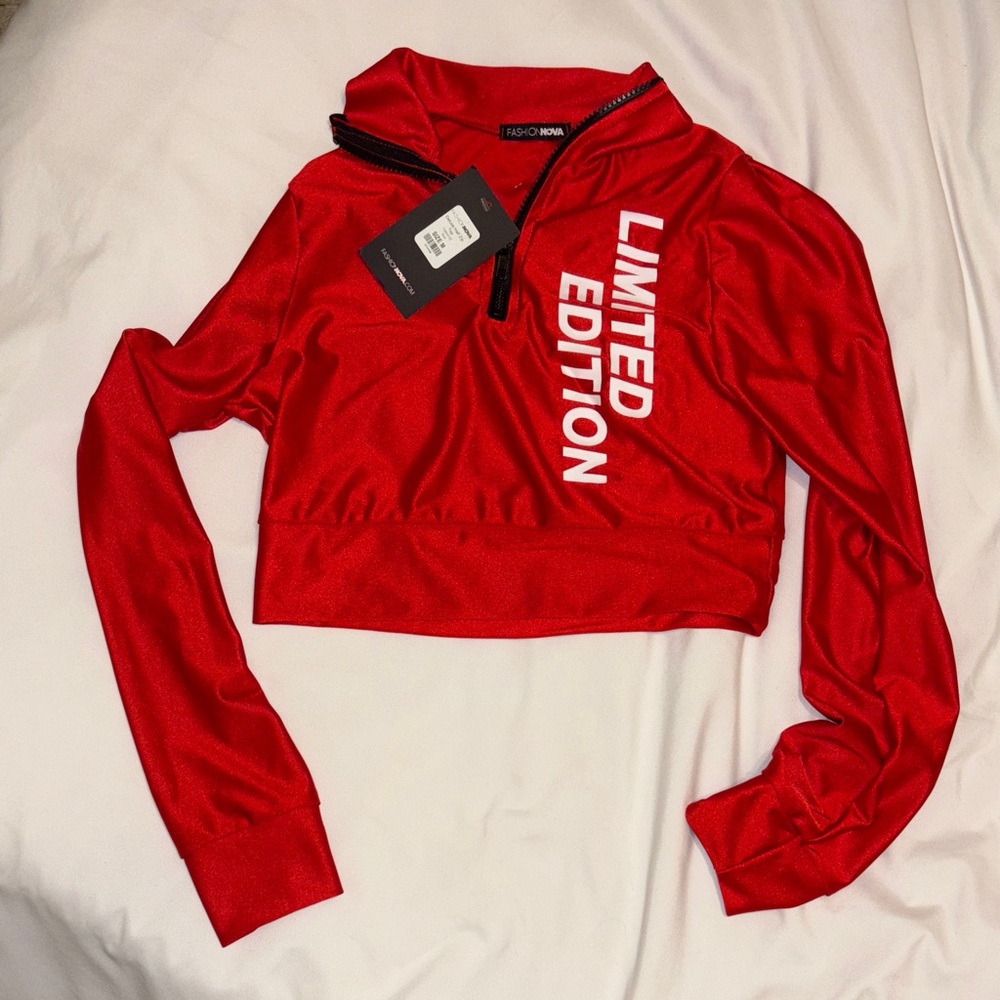 Fashion Nova Red Limited Edition Crop Top